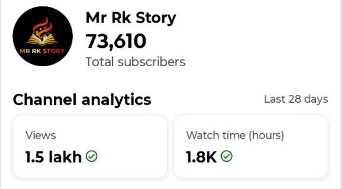 #YT0122 – YouTube Shorts Channel with 73K+ Subscribers, Ready to Apply