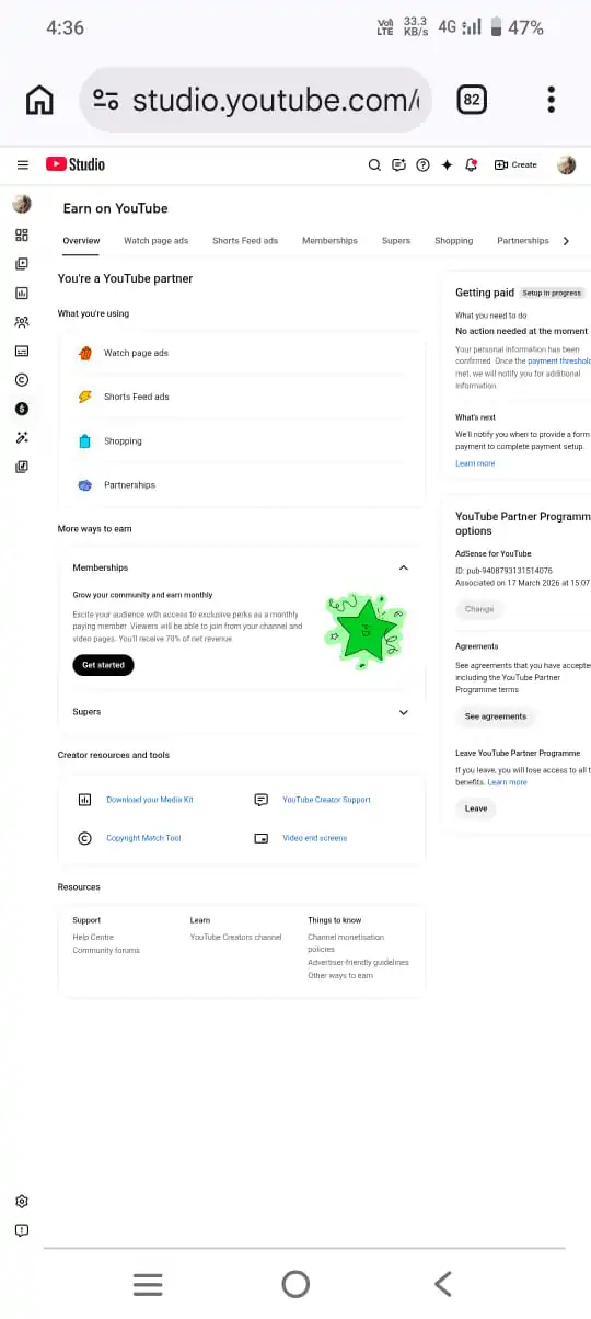 (ID:YTS0052)Music & Entertainment Channel - 45K Subscribers - Hindi