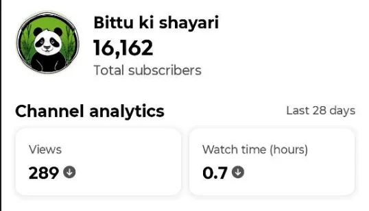 Channel Title: High-Reach 16K+ Subscribers YouTube Shorts Channel | #YT0115