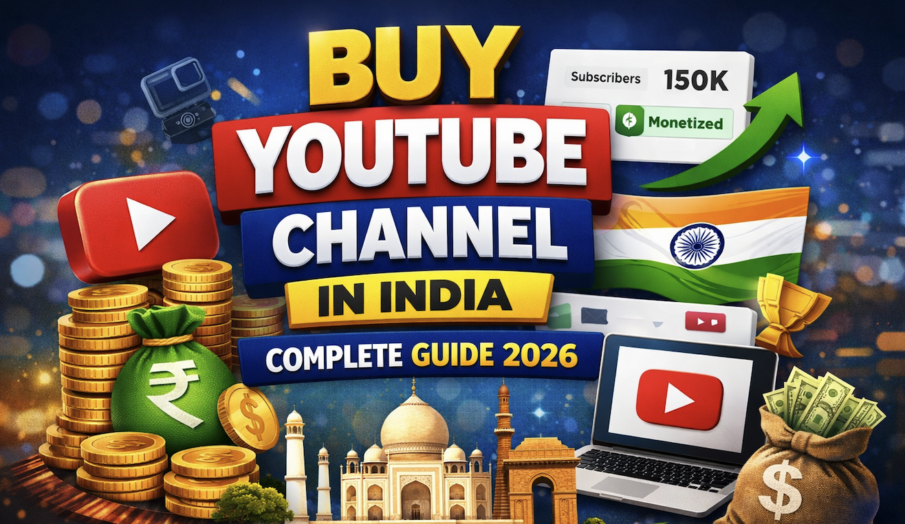 Buy YouTube Channel in India – Complete Guide (2026)